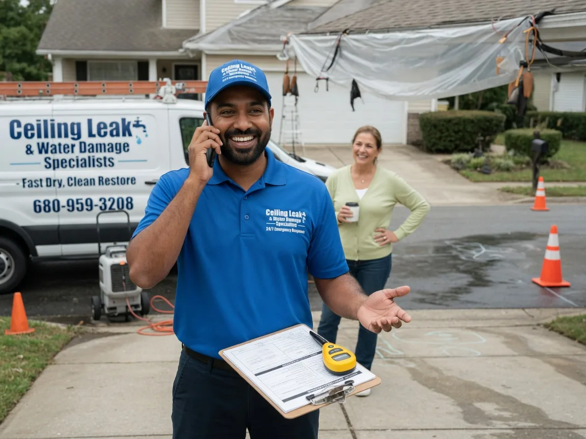 Ceiling Leak Cleanup Young America, IN FAQs